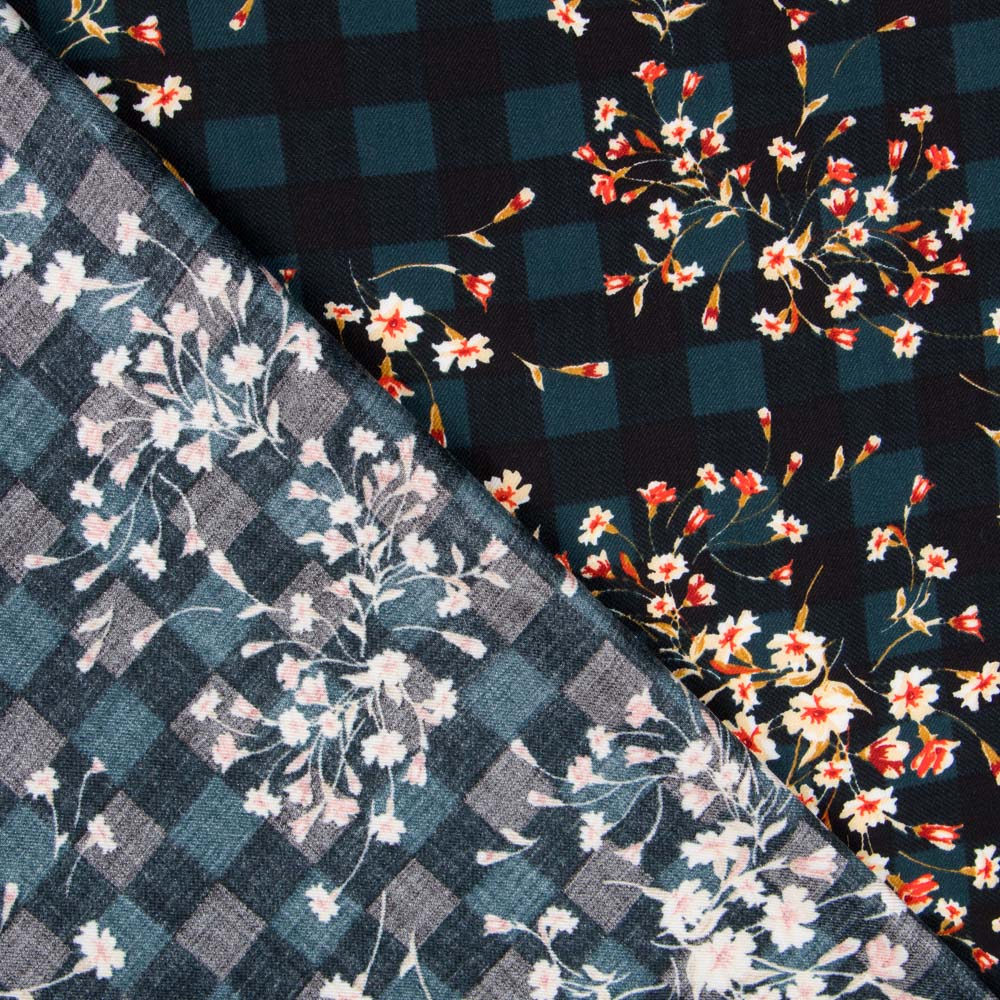 Viscose Carreaux Bouquet - Ribes y Casals