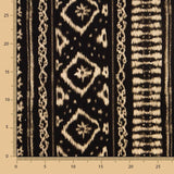 Viscose Dahlias Rhombus Noir - Ribes y Casals