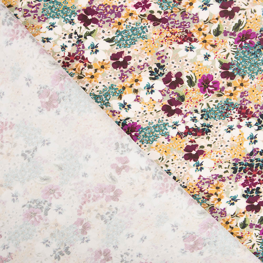 Viscose Élasthanne Floral - Ribes y Casals