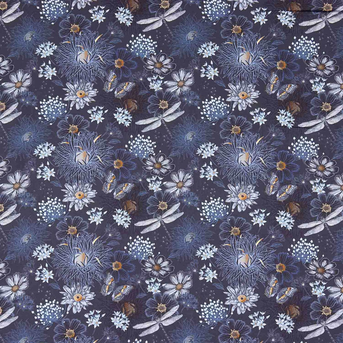 Viscose Imprimée Abaca Bleu - Ribes y Casals