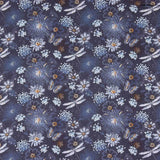 Viscose Imprimée Abaca Bleu - Ribes y Casals