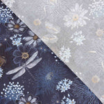 Viscose Imprimée Abaca Bleu - Ribes y Casals