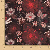 Viscose Imprimée Abaca Noir - Ribes y Casals