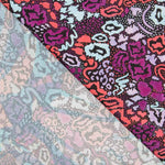 Viscose Imprimé Animal Mauve - Ribes y Casals