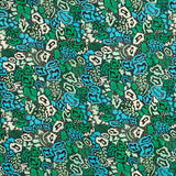 Viscose Imprimé Animal Vert - Ribes y Casals