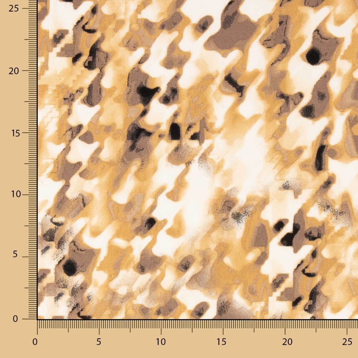Viscose Imprimée Céryl Beige - Ribes y Casals