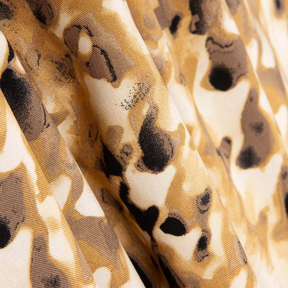 Viscose Imprimée Céryl Beige - Ribes y Casals