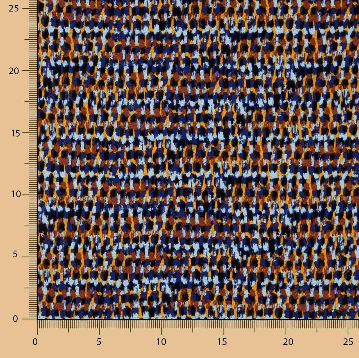 Viscose imprimée bleu Cedile - Ribes y Casals