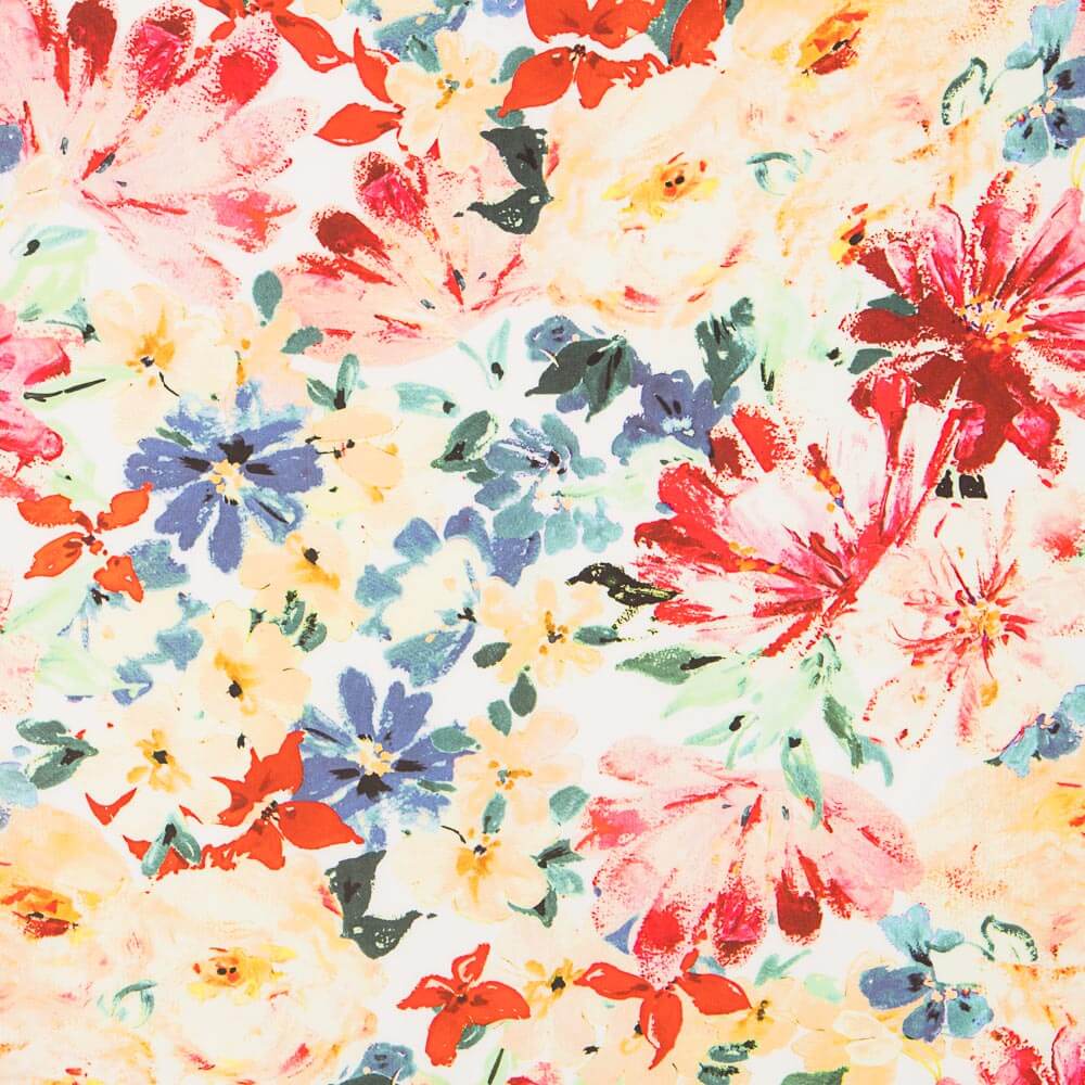 Viscose Imprimée Explosion Fleur - Ribes y Casals