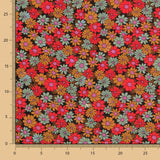 Viscose Imprimée Fleur 70 Rouge - Ribes y Casals