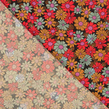 Viscose Imprimée Fleur 70 Rouge - Ribes y Casals