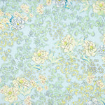 Viscose Fleurie Bleu Clair - Ribes y Casals