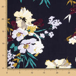 Maxi Fleur Viscose Imprimé Floral Marine - Ribes y Casals