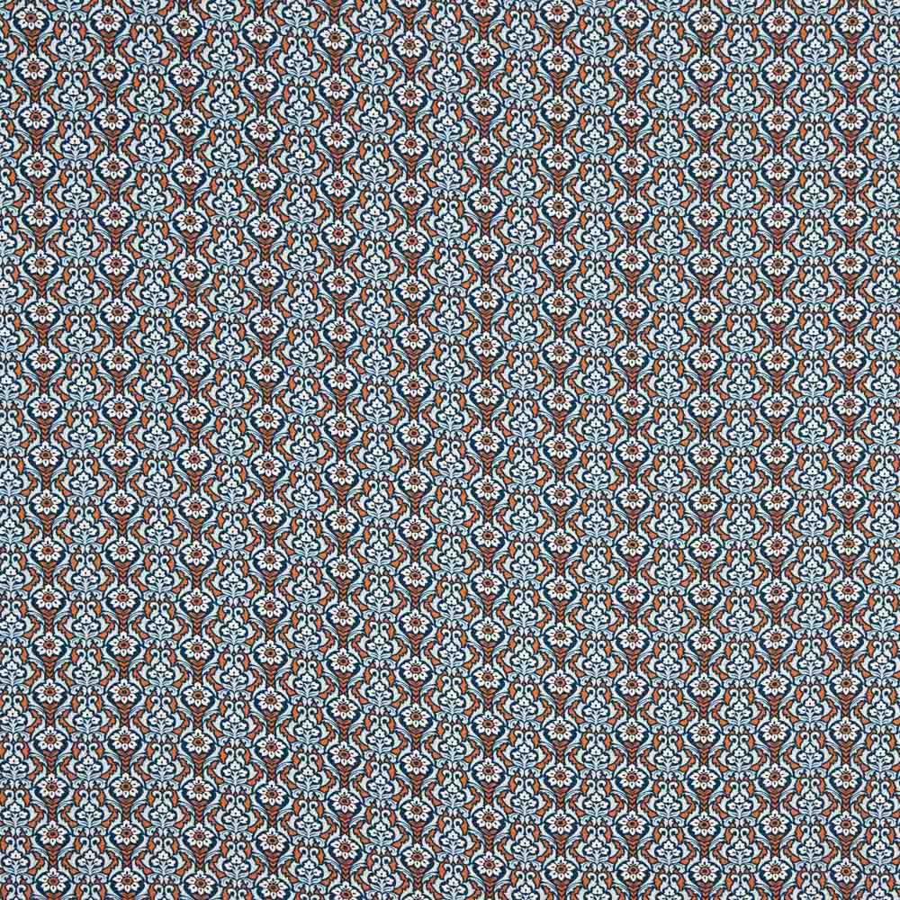 Viscose Imprimé Géométrique Bleu - Ribes y Casals