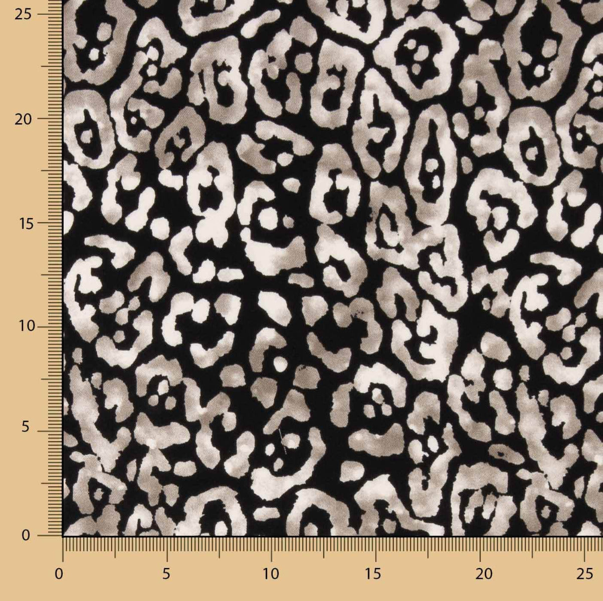 Viscose Imprimée Gris Masai - Ribes y Casals