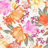 Viscose Imprimée Maxi Fleurs Blanc - Ribes y Casals