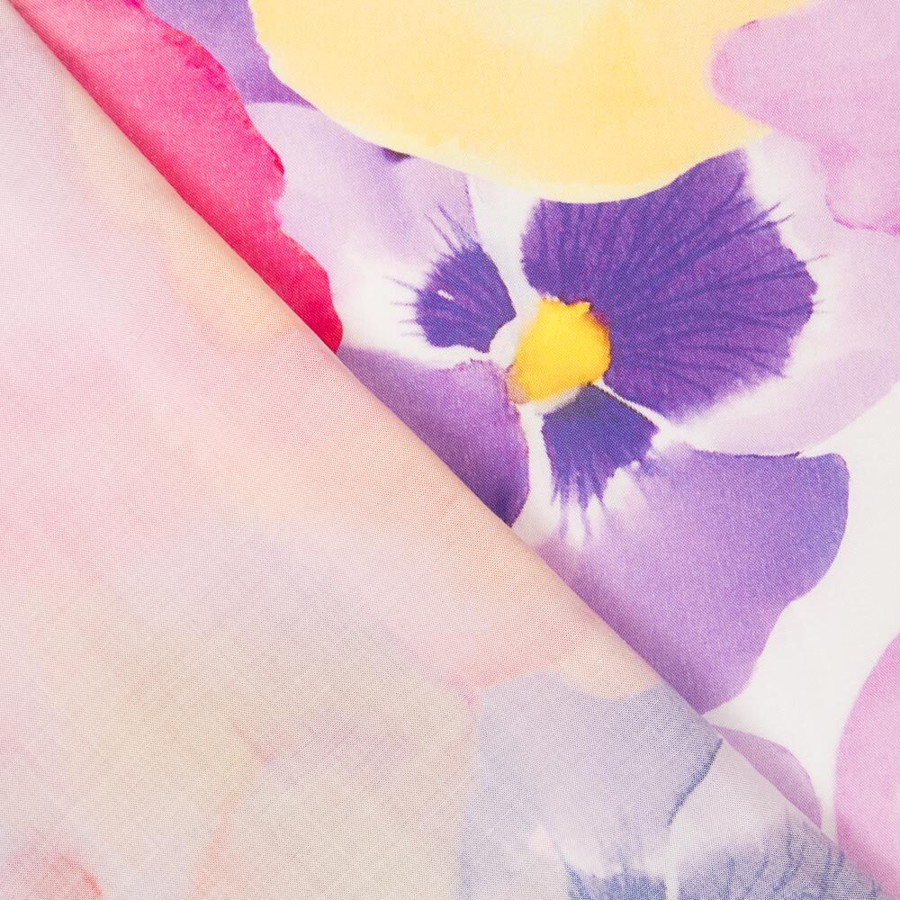 Viscose Imprimée Maxi Fleurs Fuchsia - Ribes y Casals