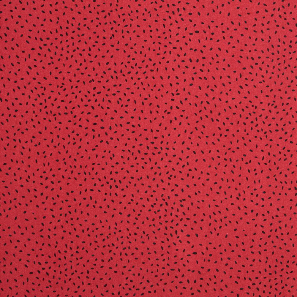 Viscose Imprimé Chiné Rouge - Ribes y Casals