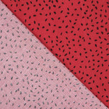 Viscose Imprimé Chiné Rouge - Ribes y Casals