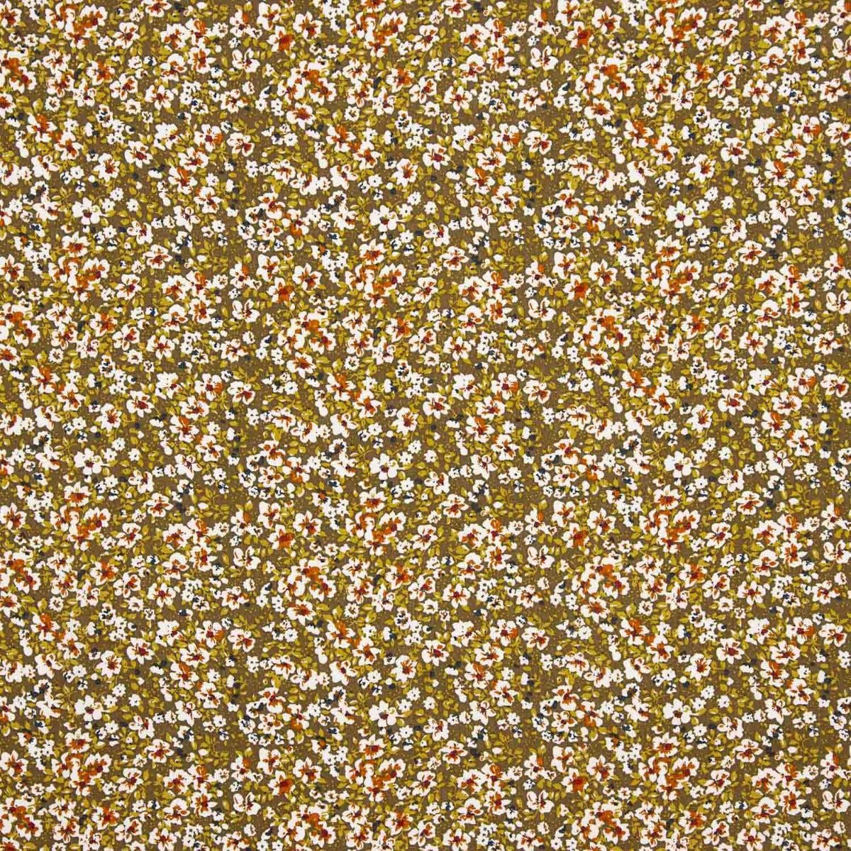 Viscose Imprimée Nénuphar Ocre - Ribes y Casals