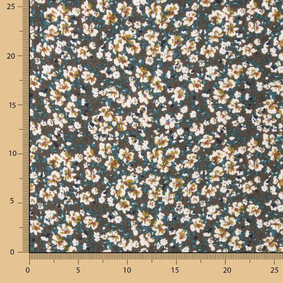 Viscose Imprimée Nénuphar Foncé - Ribes y Casals