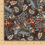 Viscose Imprimé Paisley Grenat - Ribes y Casals