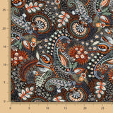 Viscose Imprimé Paisley Grenat - Ribes y Casals