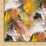 Viscose Imprimée Palmier Jaune - Ribes y Casals