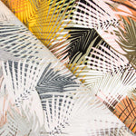 Viscose Imprimée Palmier Jaune - Ribes y Casals