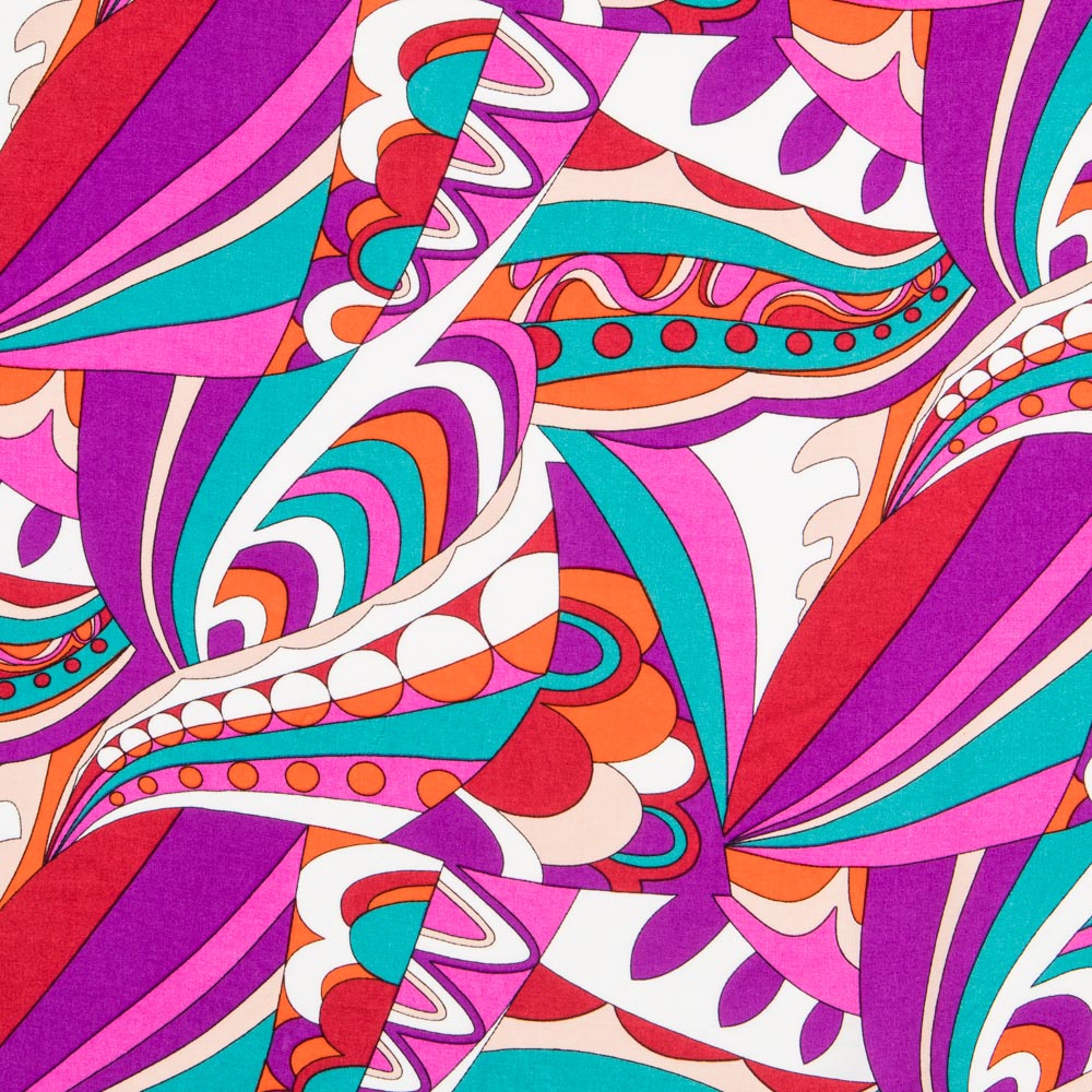 Viscose Imprimée Pucci Magenta - Ribes y Casals