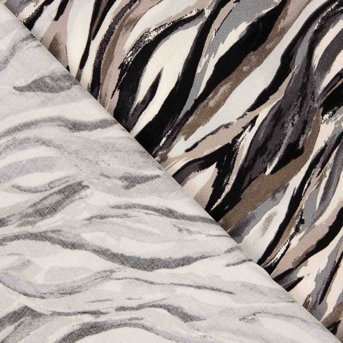 Viscose imprimée gris rush - Ribes y Casals