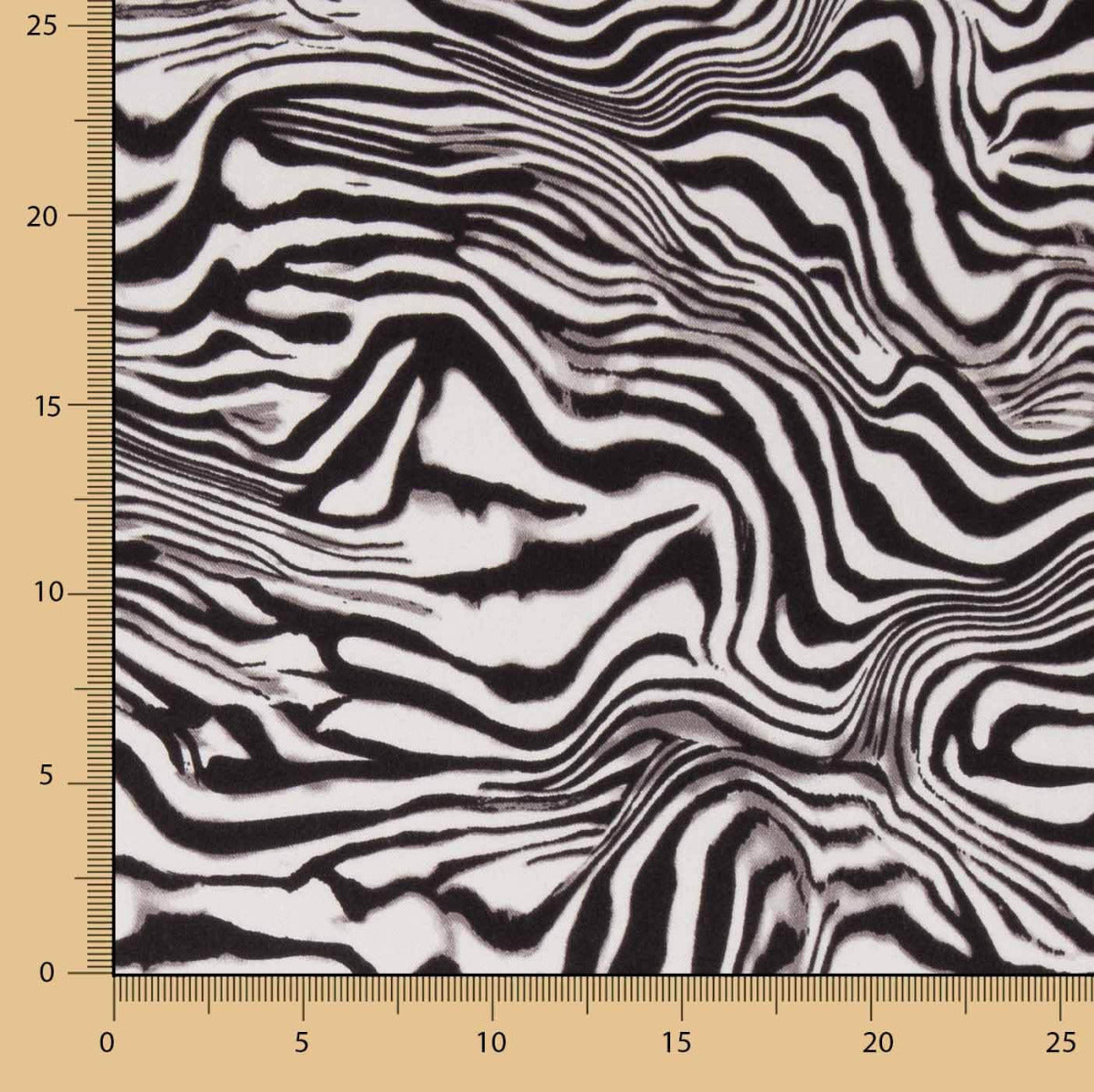 Viscose Imprimé Zèbre Safari - Ribes y Casals