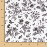 Viscose Imprimée Villandry Noir - Ribes y Casals