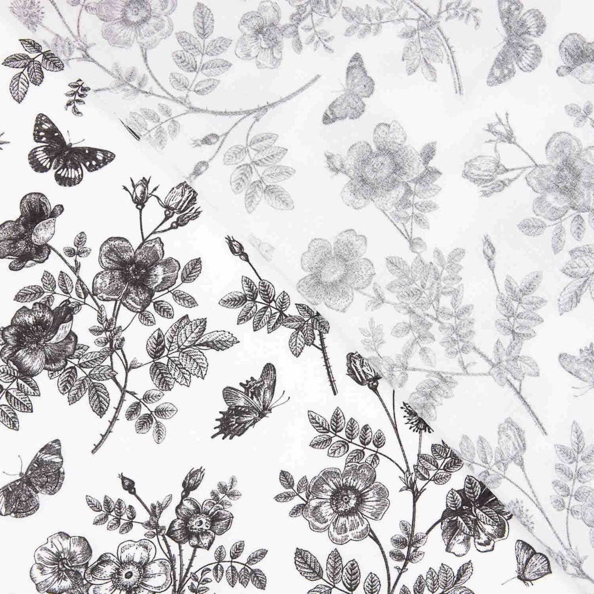 Viscose Imprimée Villandry Noir - Ribes y Casals