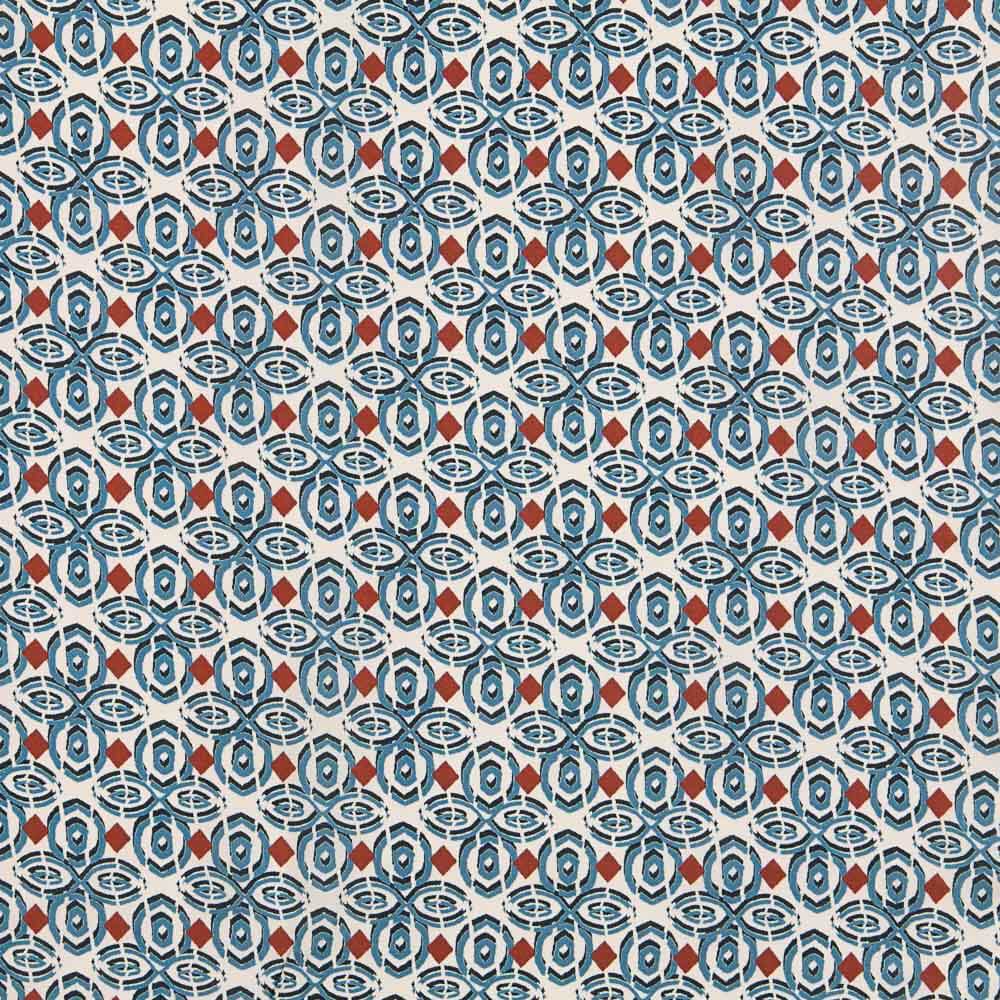 Denim Bleu Viscose Ethnique - Ribes y Casals