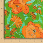 Viscose Fleur Malibu Vert - Ribes y Casals