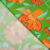 Viscose Fleur Malibu Vert - Ribes y Casals