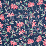 Viscose Floral Delhi Bleu - Ribes y Casals