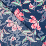 Viscose Floral Delhi Bleu - Ribes y Casals