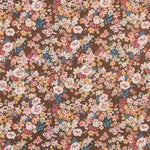Viscose Floral Marron - Ribes y Casals