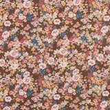 Viscose Floral Marron - Ribes y Casals