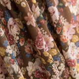 Viscose Floral Marron - Ribes y Casals