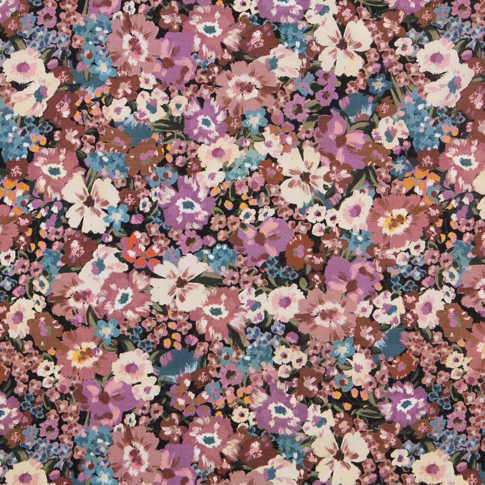 Viscose Rose Floral - Ribes y Casals