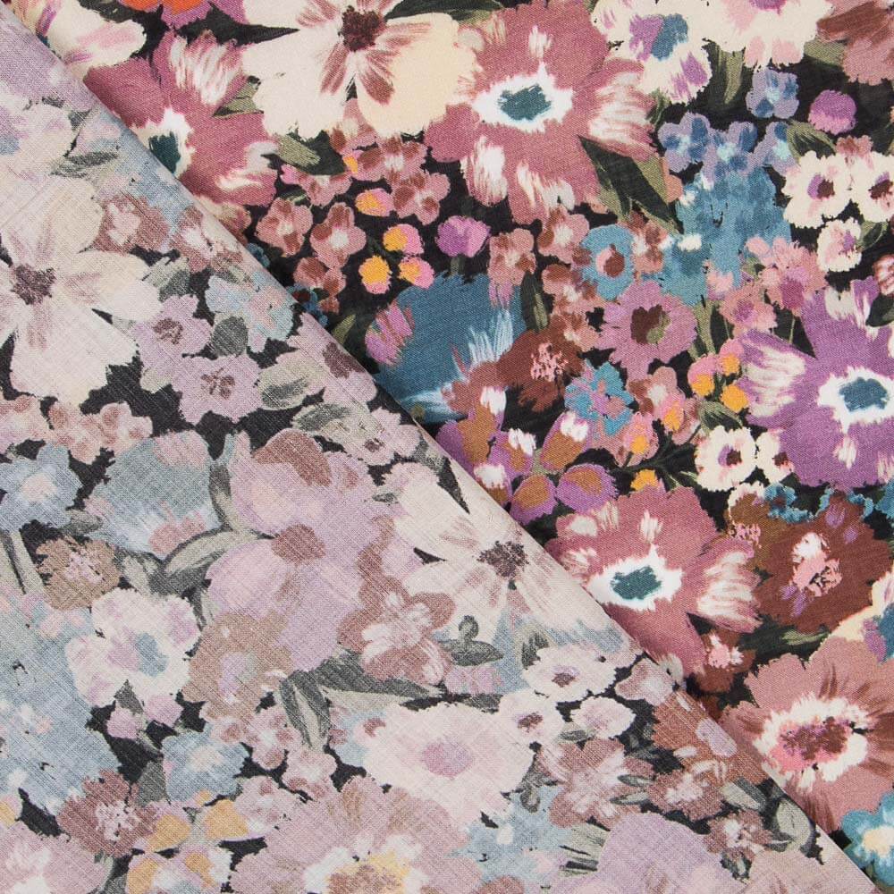 Viscose Rose Floral - Ribes y Casals