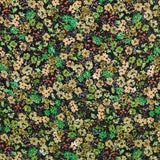 Viscose Floral Vert - Ribes y Casals
