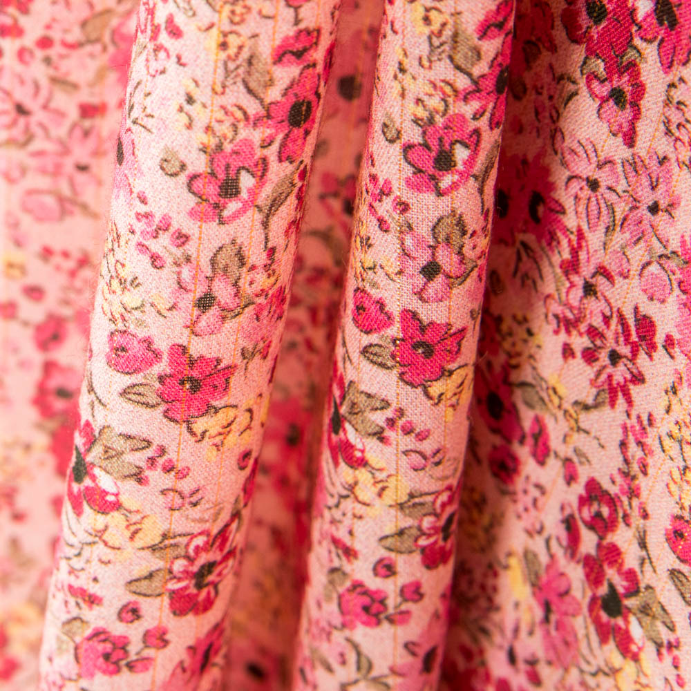 Viscose Fleurs Fuchsia - Ribes y Casals