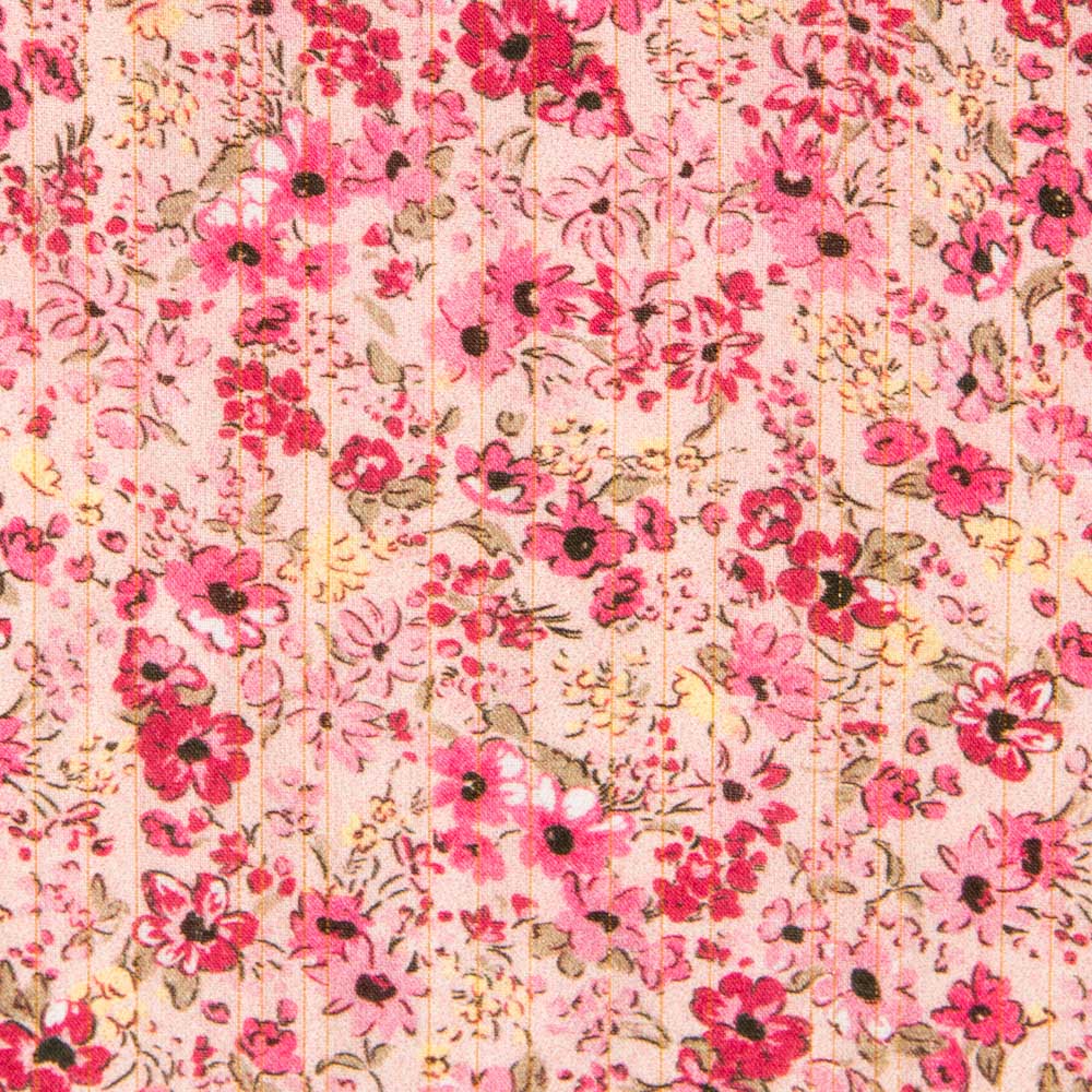 Viscose Fleurs Fuchsia - Ribes y Casals