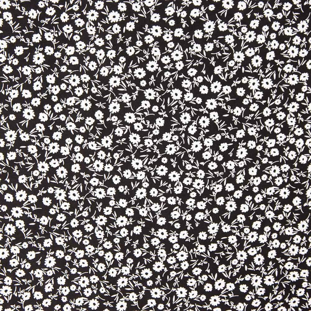Viscose Fleurs Champ Noir - Ribes y Casals