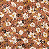 Viscose Fleurs Marron - Ribes y Casals
