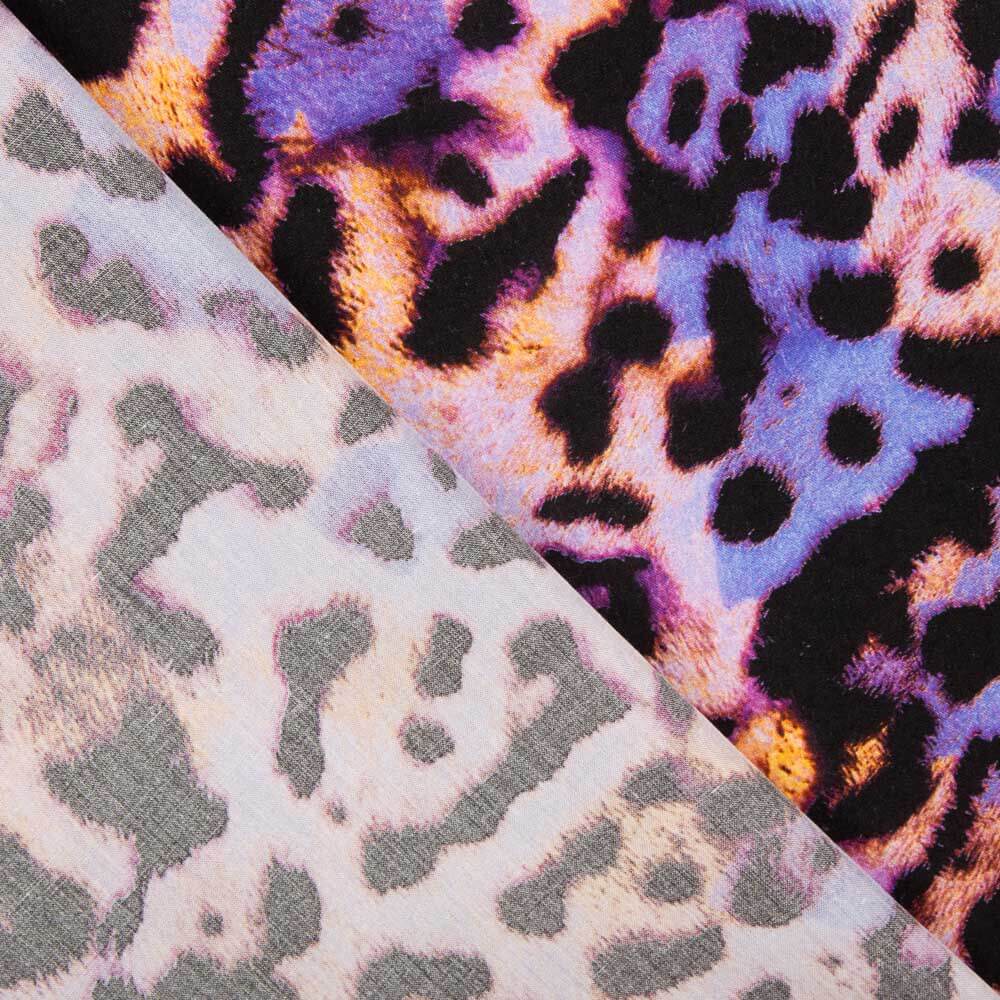 Viscose Jungle Violette - Ribes y Casals